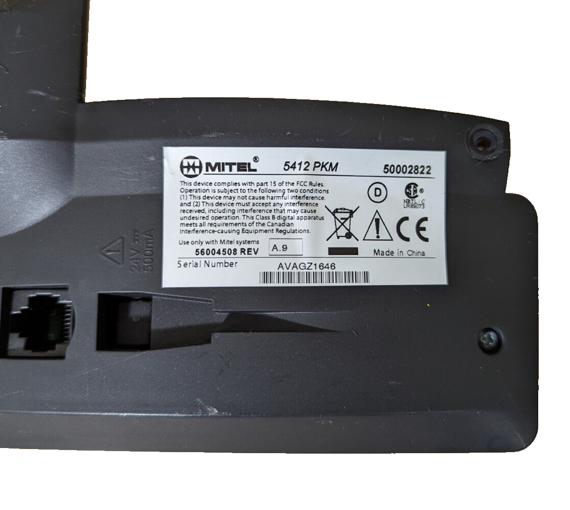 MITEL 5412 12-Button Programmable Key Module 50002822