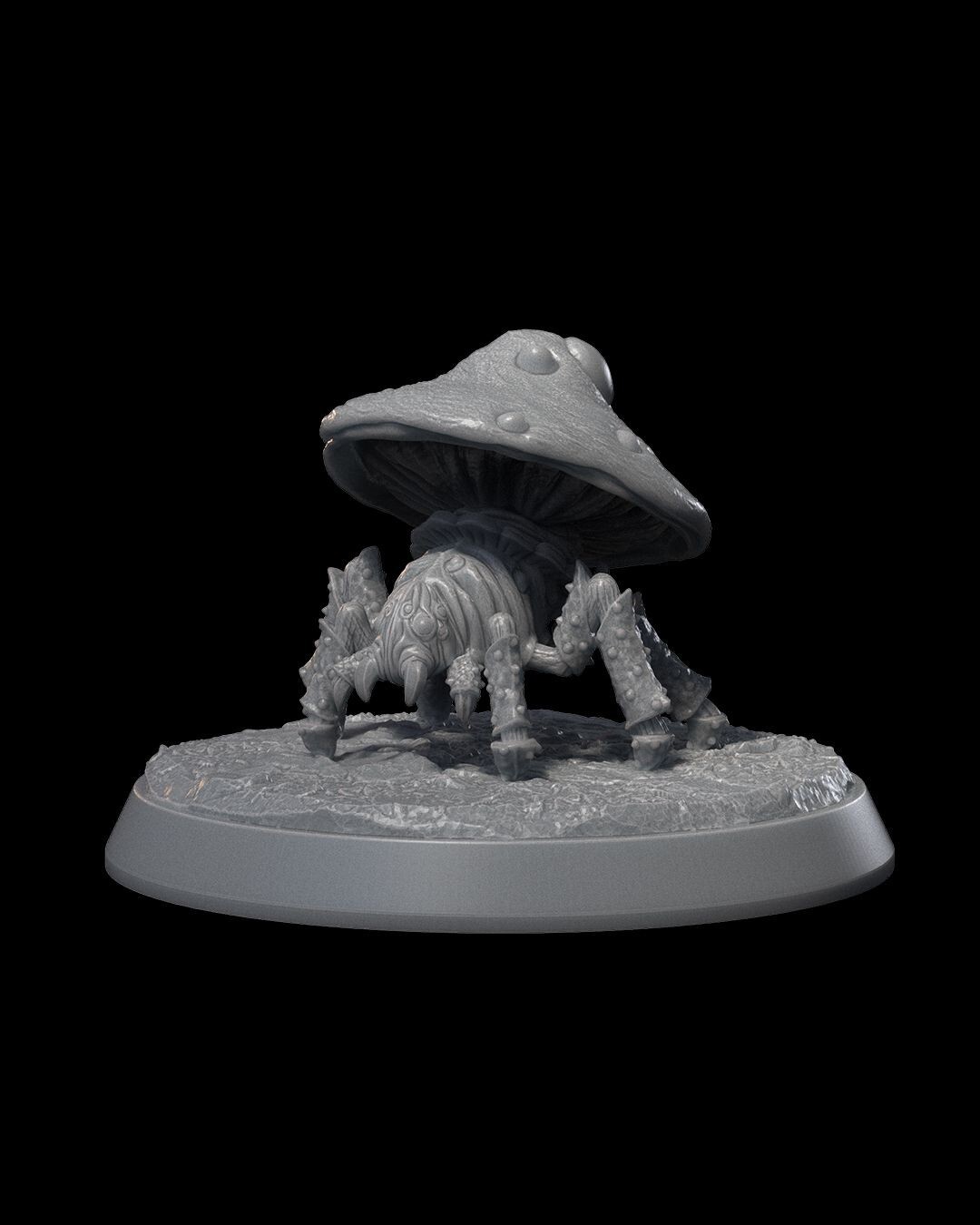 Spider Mushroom Minion DnD TTRPG Miniature 75 mm 14K D&D Spidershroom Monster 3