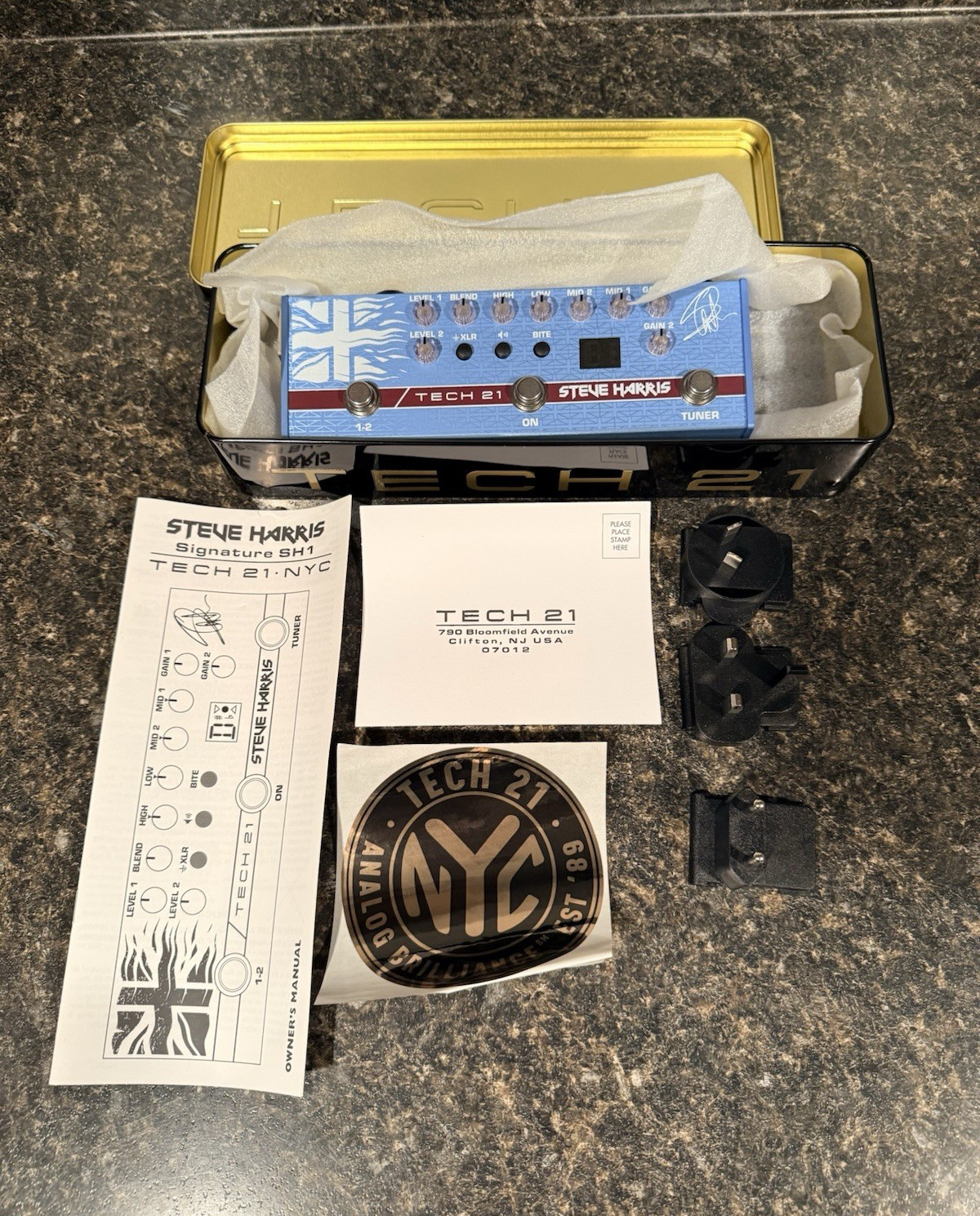 Tech 21 Steve Harris Signature SH1 Analog Bass Preamp DI Pedal