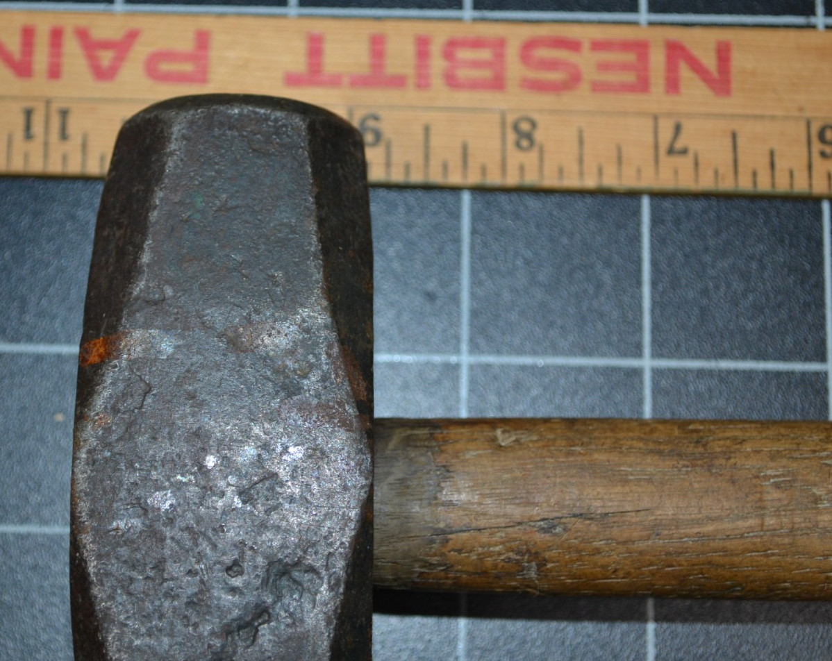 HUBBARD - 3# - HAND DRILLING HAMMER - ALL ORIGINAL