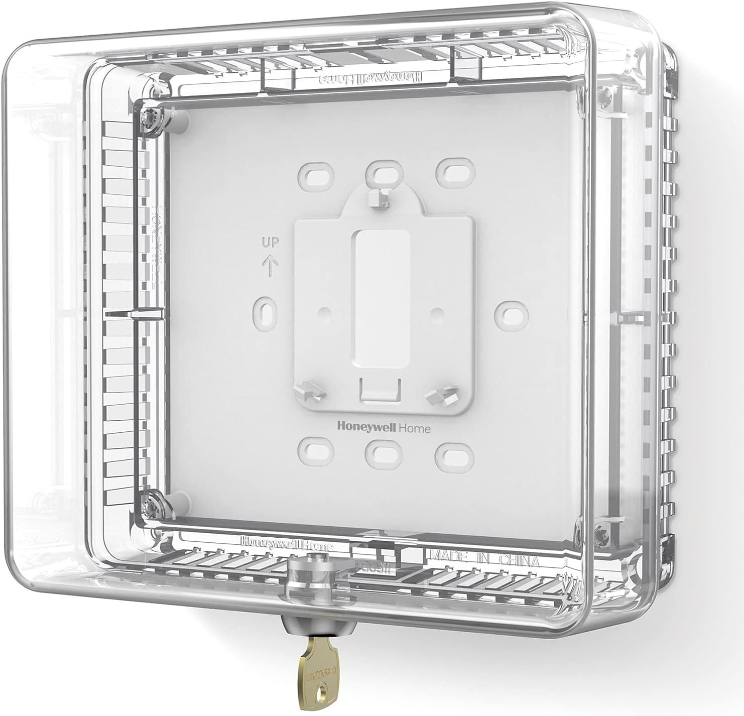 Elegantly Designed Lockable Thermostat Guard - Fits Small Models Securely