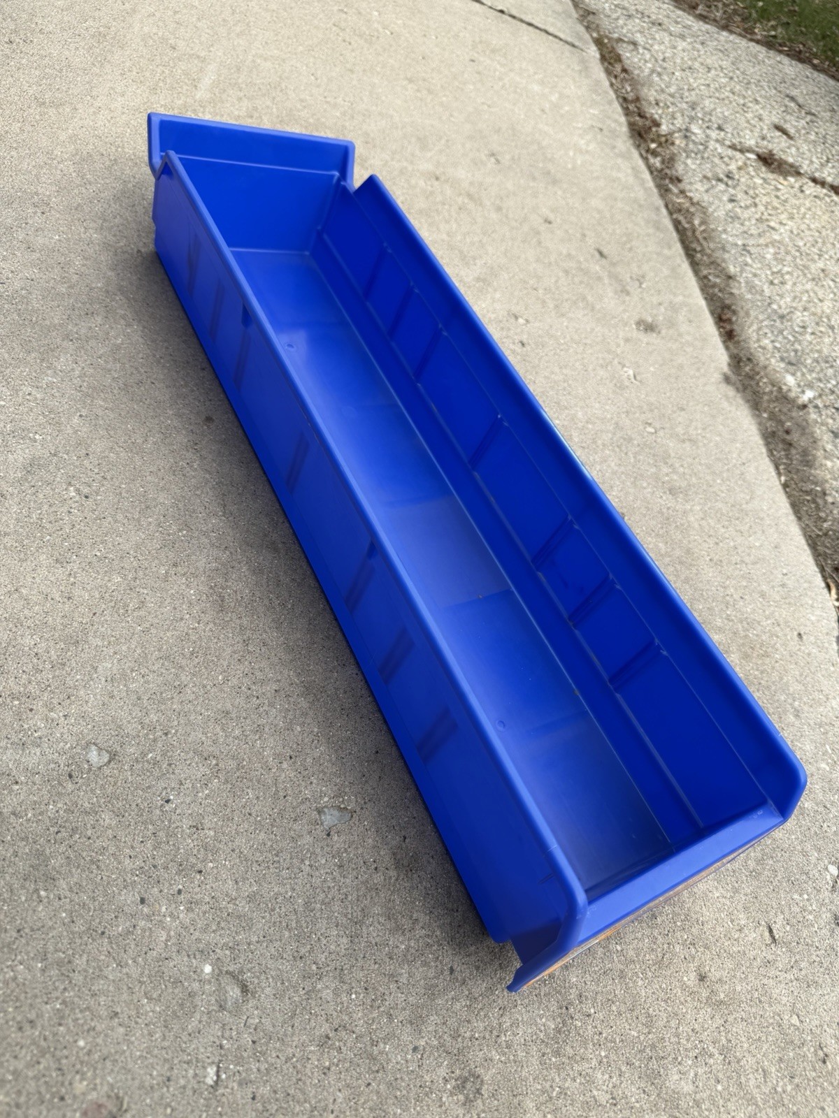 Lewis Parts Bin Storage Tray Hardware Container Large 24" x 6" Blue SB2404-7