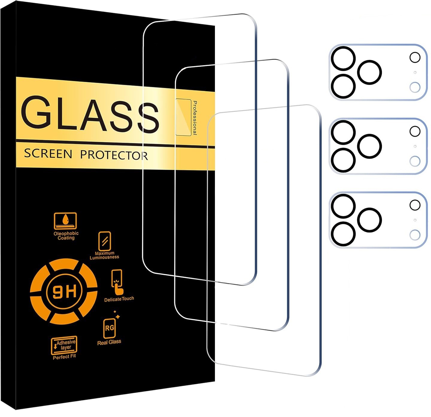 For iPhone 17 Pro Max 17 Air Tempered Glass Screen Protector and Camera Lens