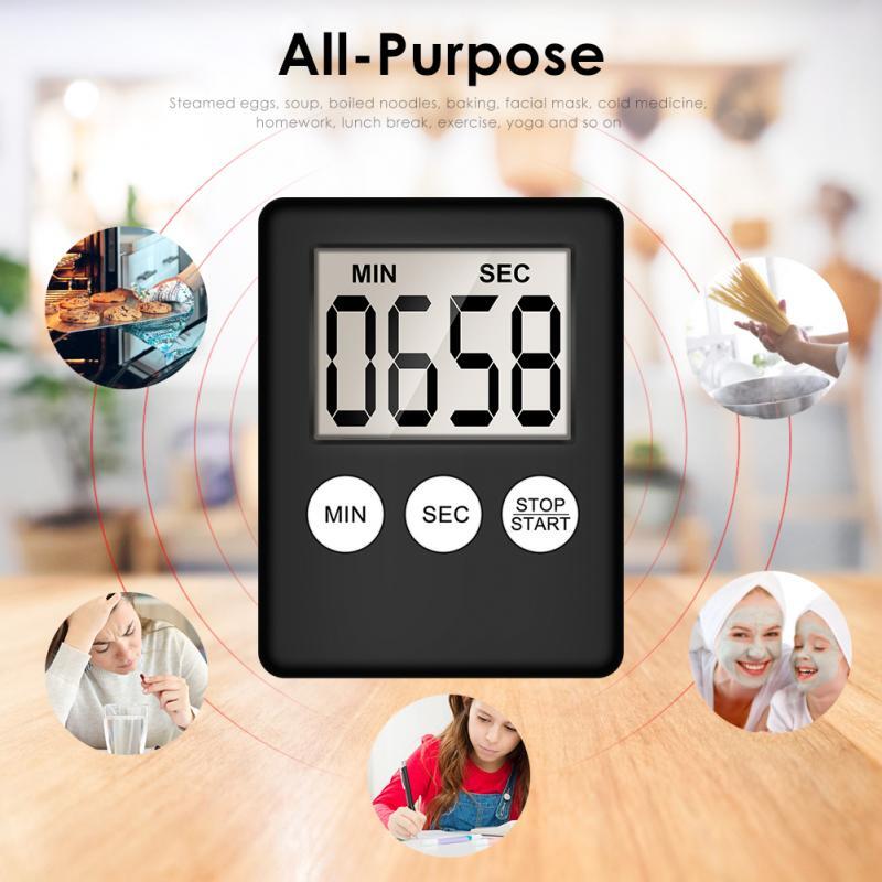 LCD Digital Kitchen Cooking Timer Count-Down Up Clock Loud Alarm Magnetic Lot