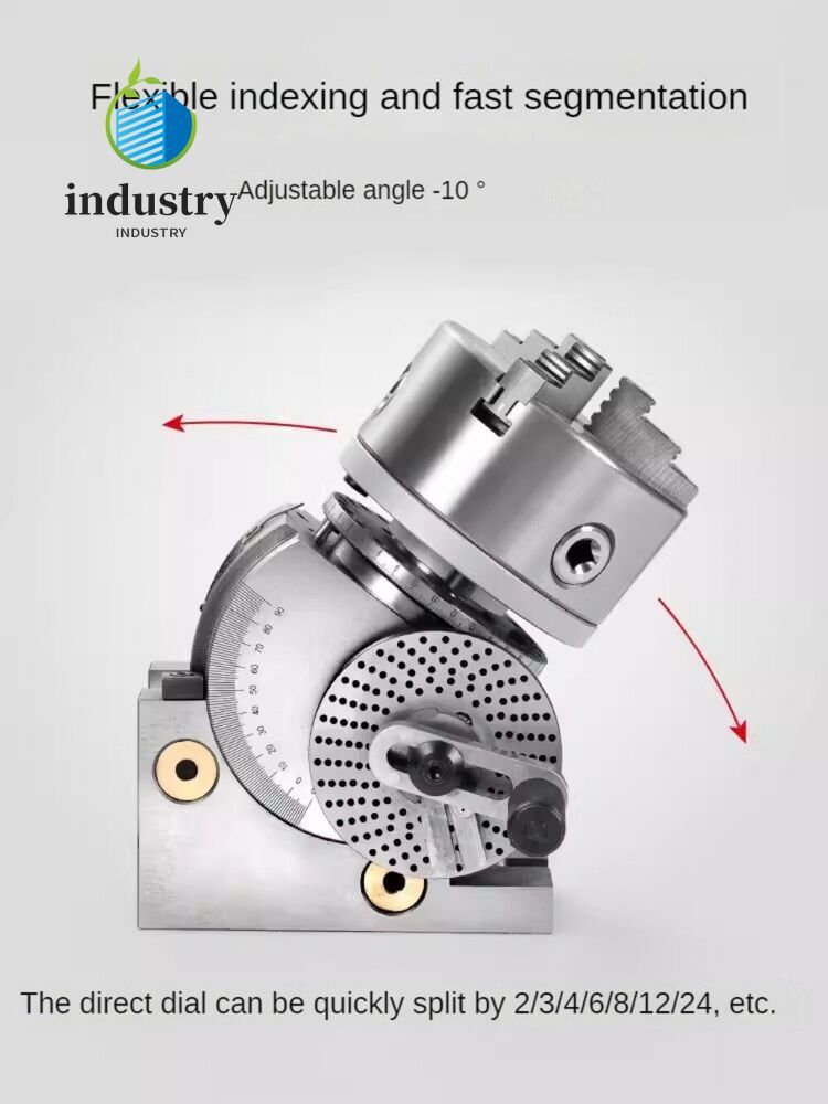 Universal Milling Machine Indexing Head CNC Vertical and Horizontal 5 Inch