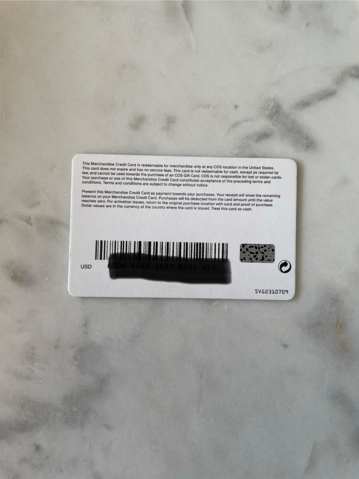 $206 COS Gift Card