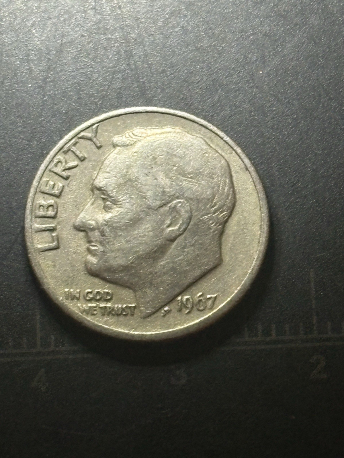 1967 Roosevelt Dime No Mint Mark