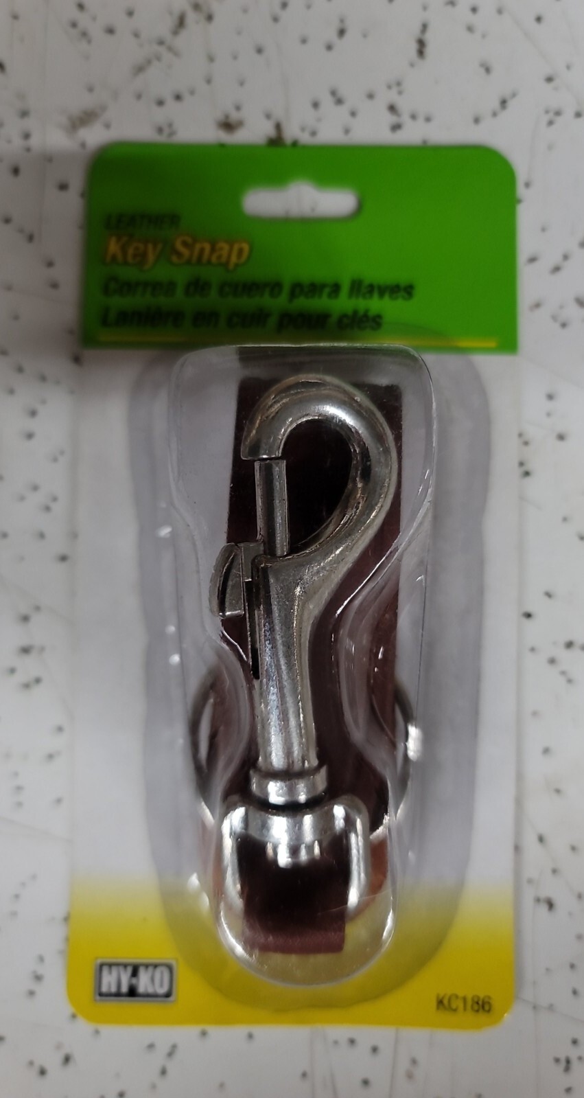 NEW Leather Key Strap W/bolt Snap Pk Key Chains/rings/reels KC186