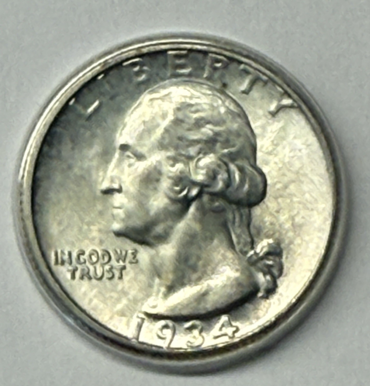 1934 Washington Quarter Choice BU