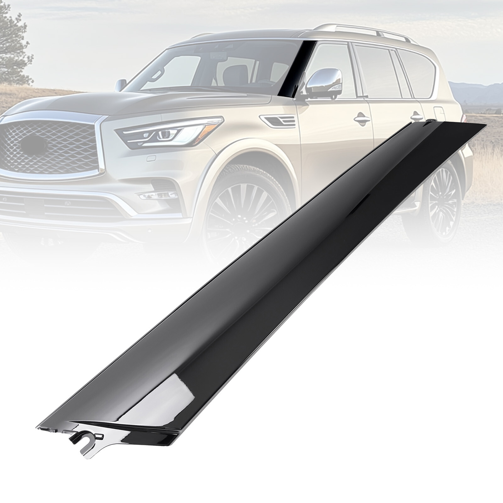 Left Side Windshield Trim Pillar Molding For Infiniti QX56 QX80 Nissan Armada