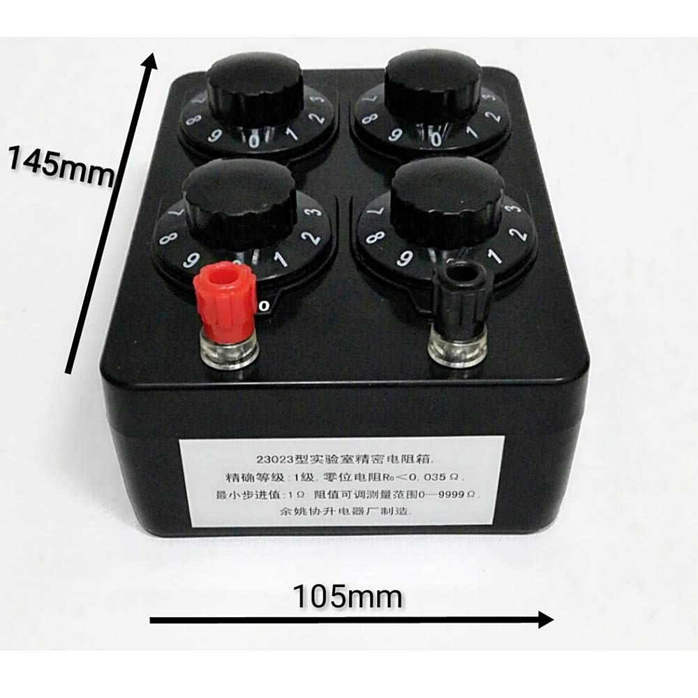 1Pcs 0-9999 Ohm Simple Resistance Box Precision Variable Resistor for Physical E