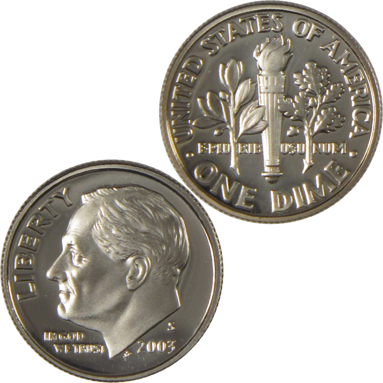 2003 S Roosevelt Dime Choice Proof Clad 10c Coin