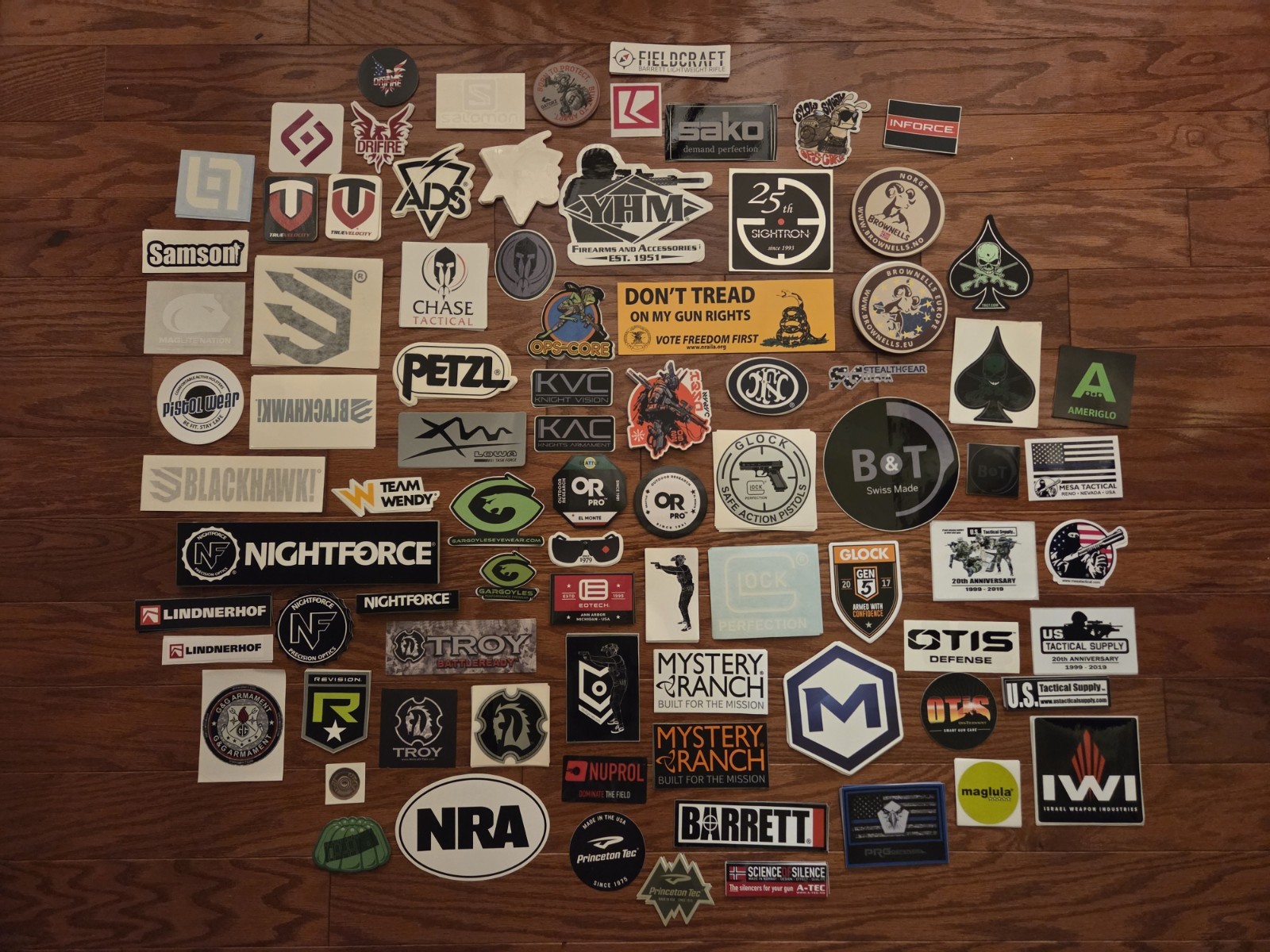 NEW Shot Show Lot of 20 Random Decal Stickers Guns Hunting Patriotism Sniper