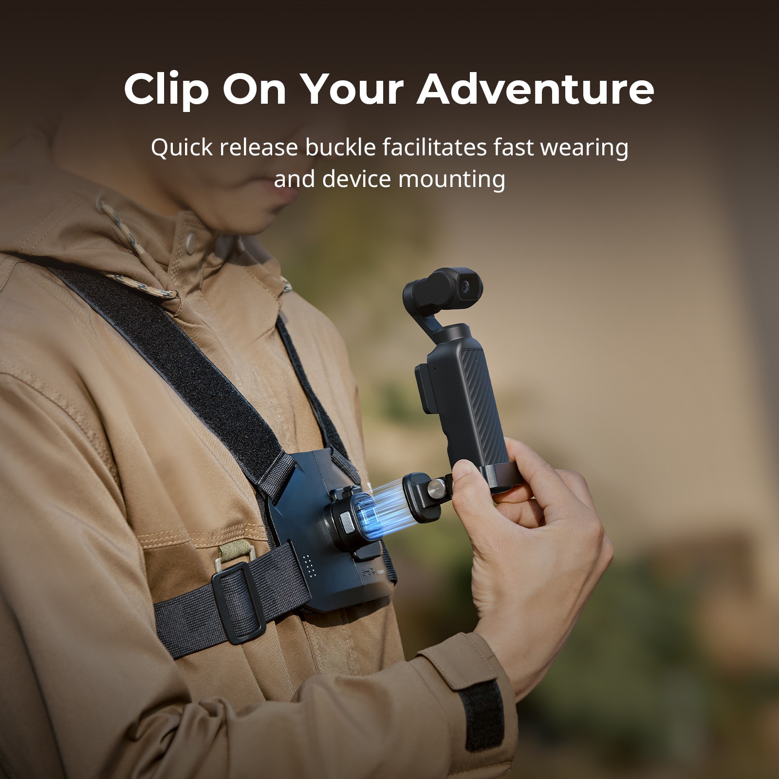 SmallRig Action Camera Chest Mount for DJI Osmo Pocket 3 / 4 Camera - 6050