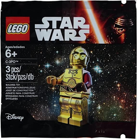 Lego 5002948 Star Wars C-3PO Red Arm Polybag - Brand New, Factory Sealed!