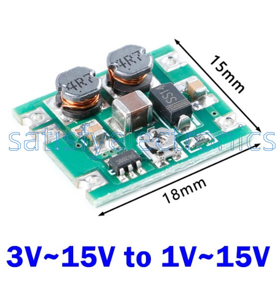 Mini Automatic Buck-Boost Regulator Module Input DC3V-15V Output DC1V-15V NEW