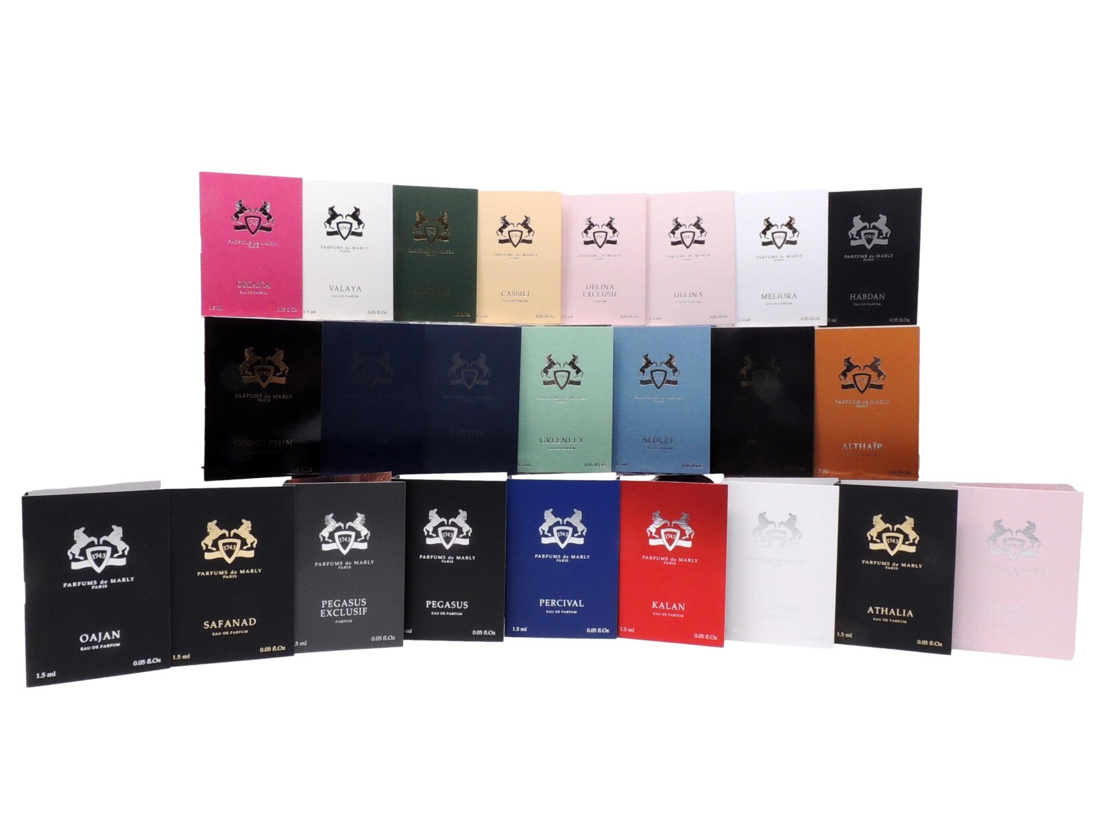 PDM PARFUMS DE MARLY 1.5ml .05oz x 4 COLOGNE PERFUME SAMPLES PICK ANY 4 LISTED