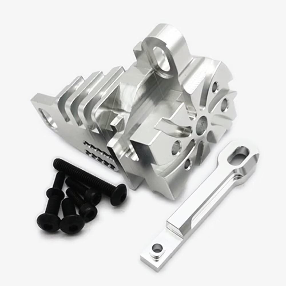 Aluminum Motor Mount with Heat Sink Fins Silver for Traxxas 1/7 UDR