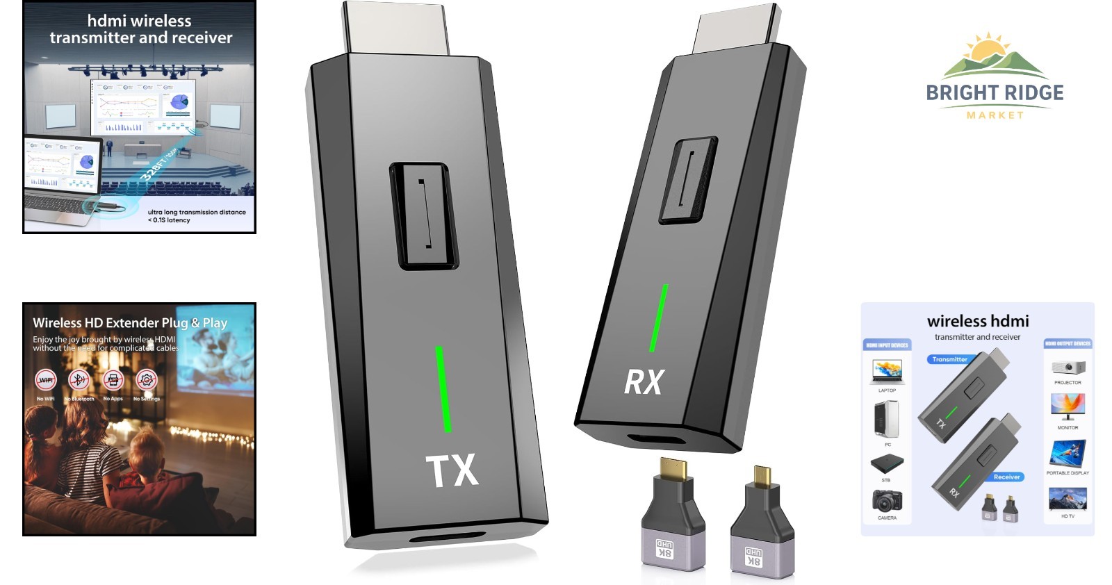 User-Friendly Wireless HDMI Extender for High-Definition Media and Presentations
