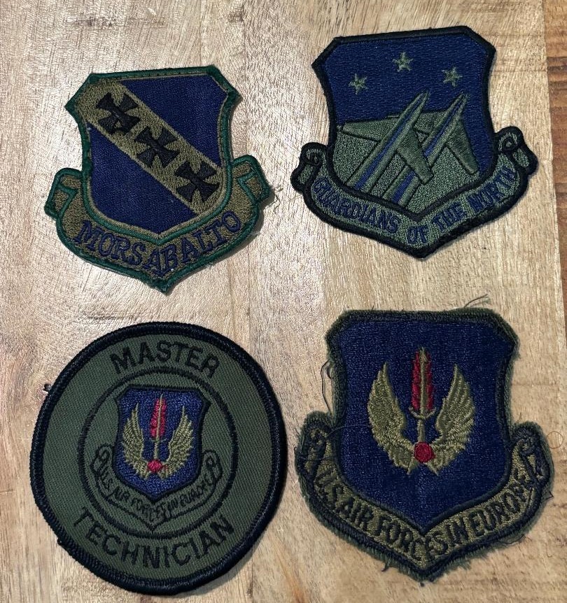 4 Patch Lot - U.S. Air Force - Master Technician, U.S. Air Forces Europe +2
