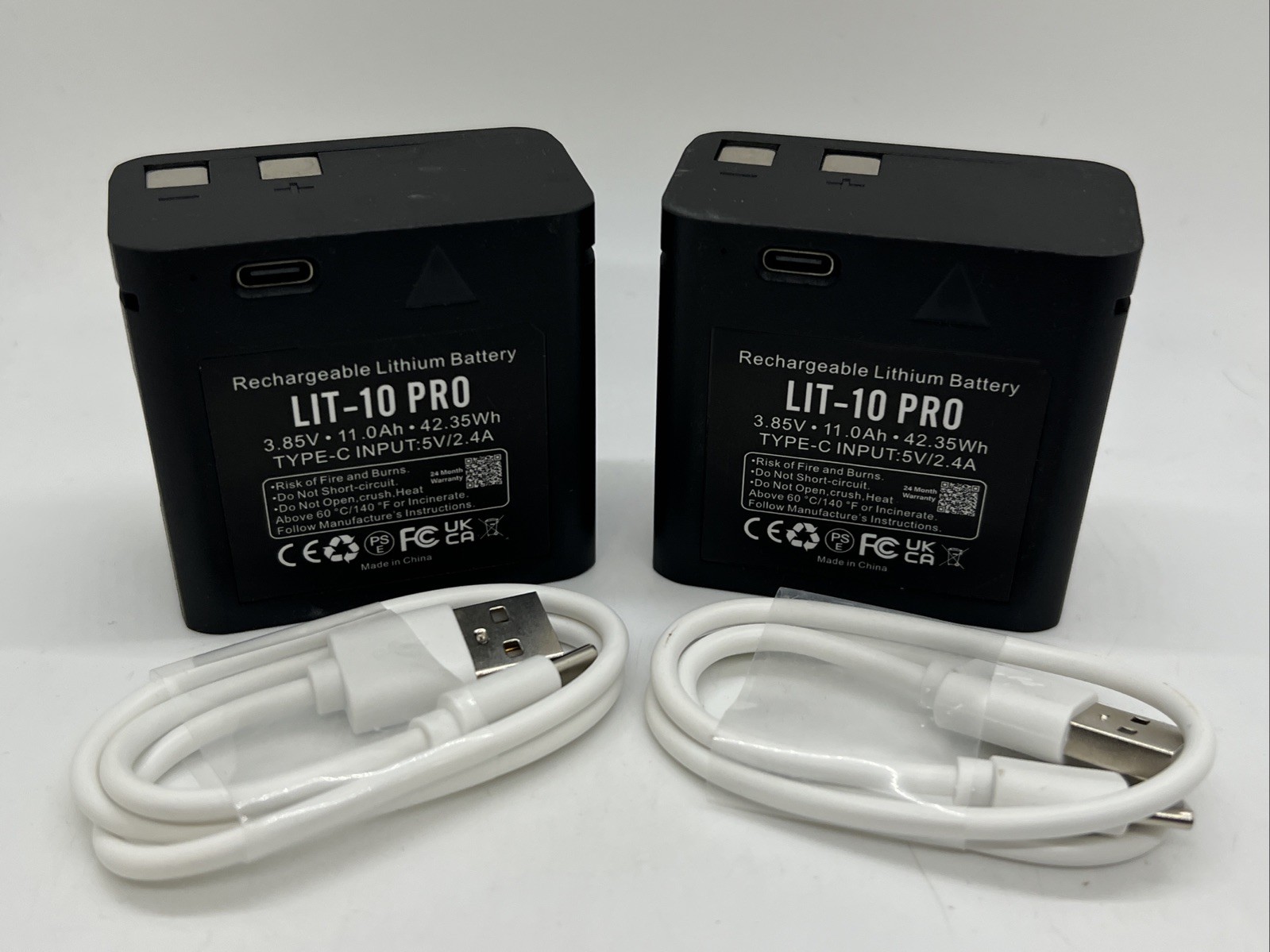 2Pack LIT-10 Pro Battery for SPYPOINT Cellular Trail LM2 Link-Micro-S-LTE Camera