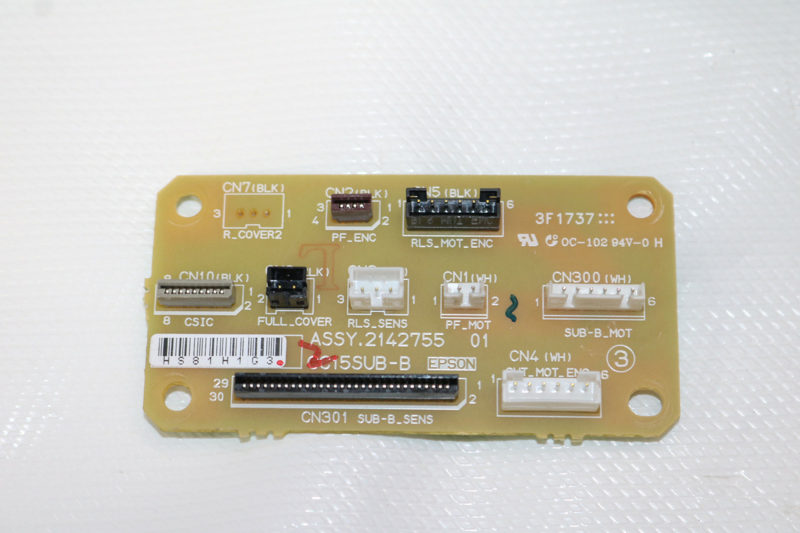 Epson SureColor T Series CC15 SUB-B 2142755 Connector Board T3270 T4270 T5270