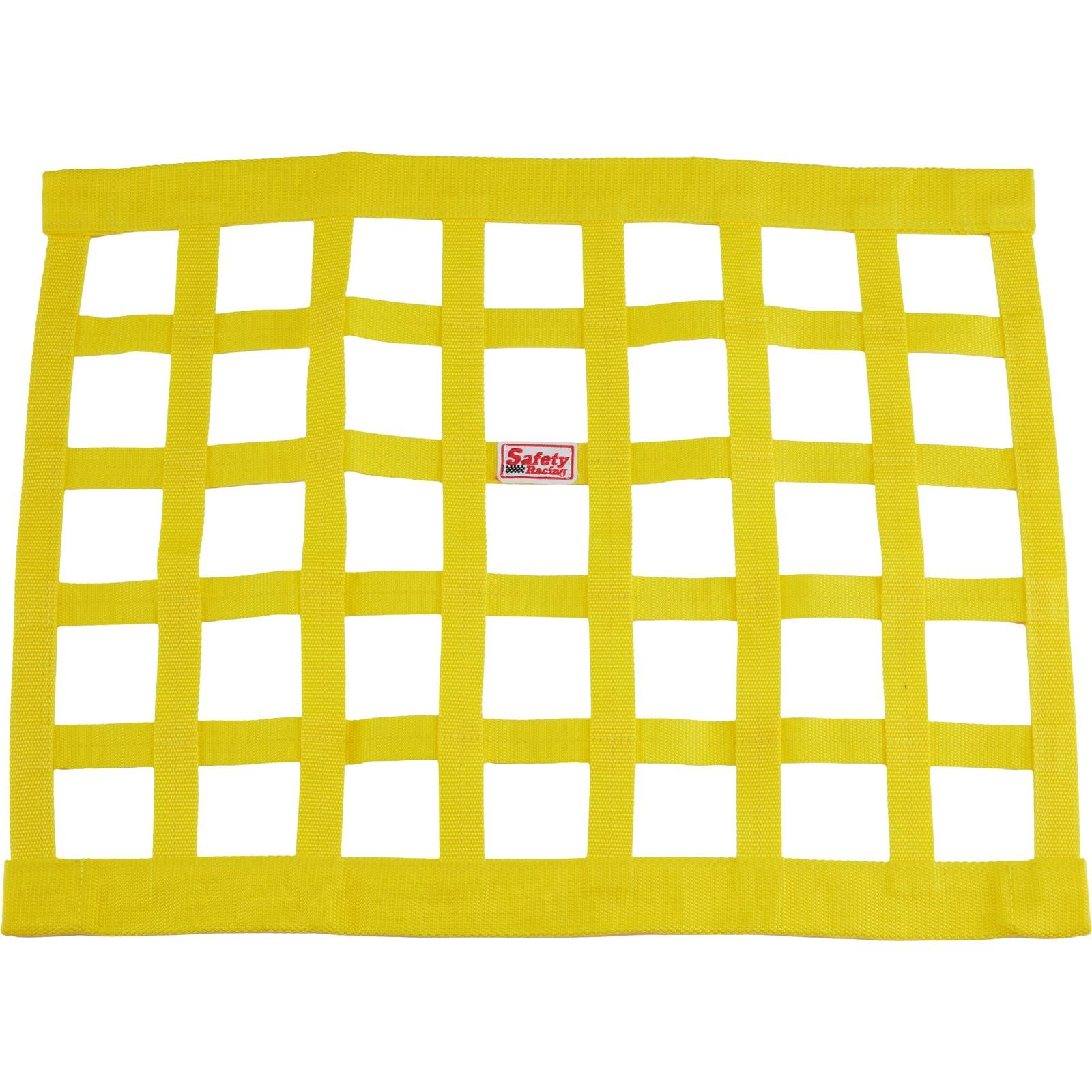 Safety Racing 18 x 24 Yellow Ribbon Style Window Net-Nylon/Polyester