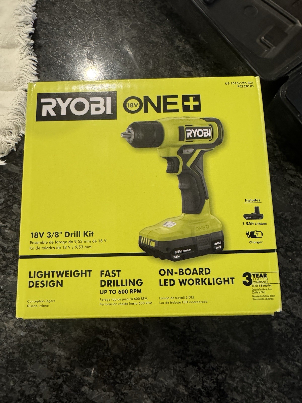 Ryobi One PDD209K 18V Drill / Driver Kit
