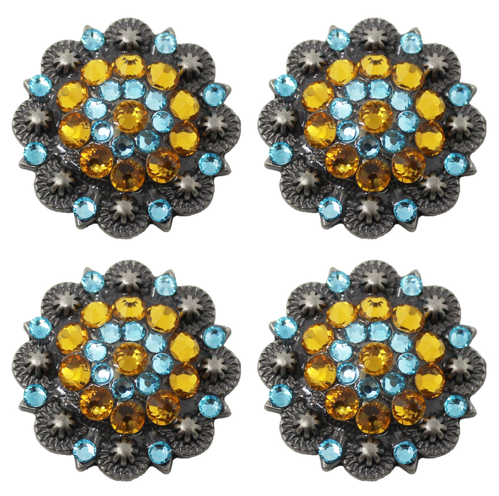 4 Conchos Rhinestone Horse Saddle Western  Berry CO66