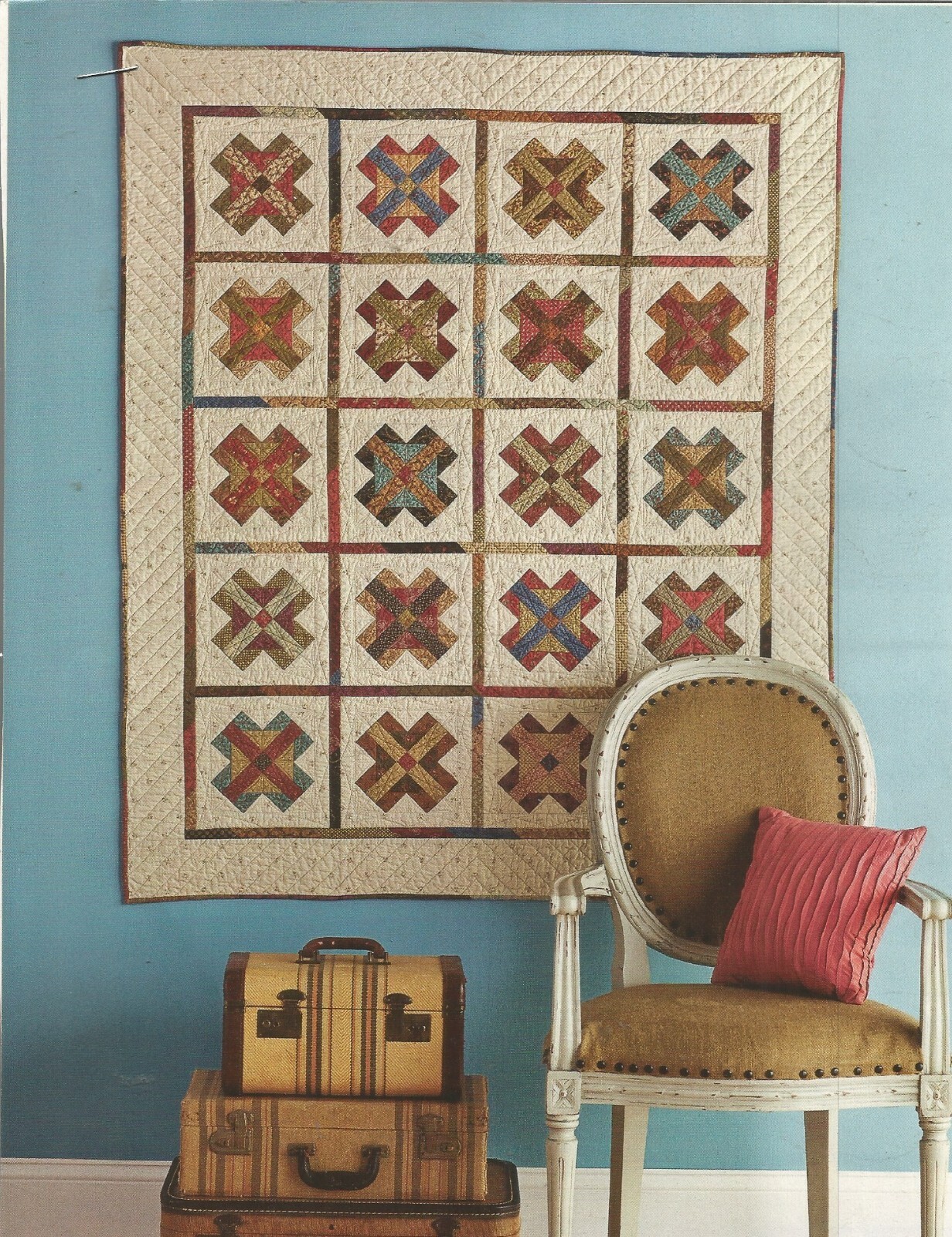 C0153  BACK ON TRACK WALLHANGING   PATTERN/INSTRUCTIONS