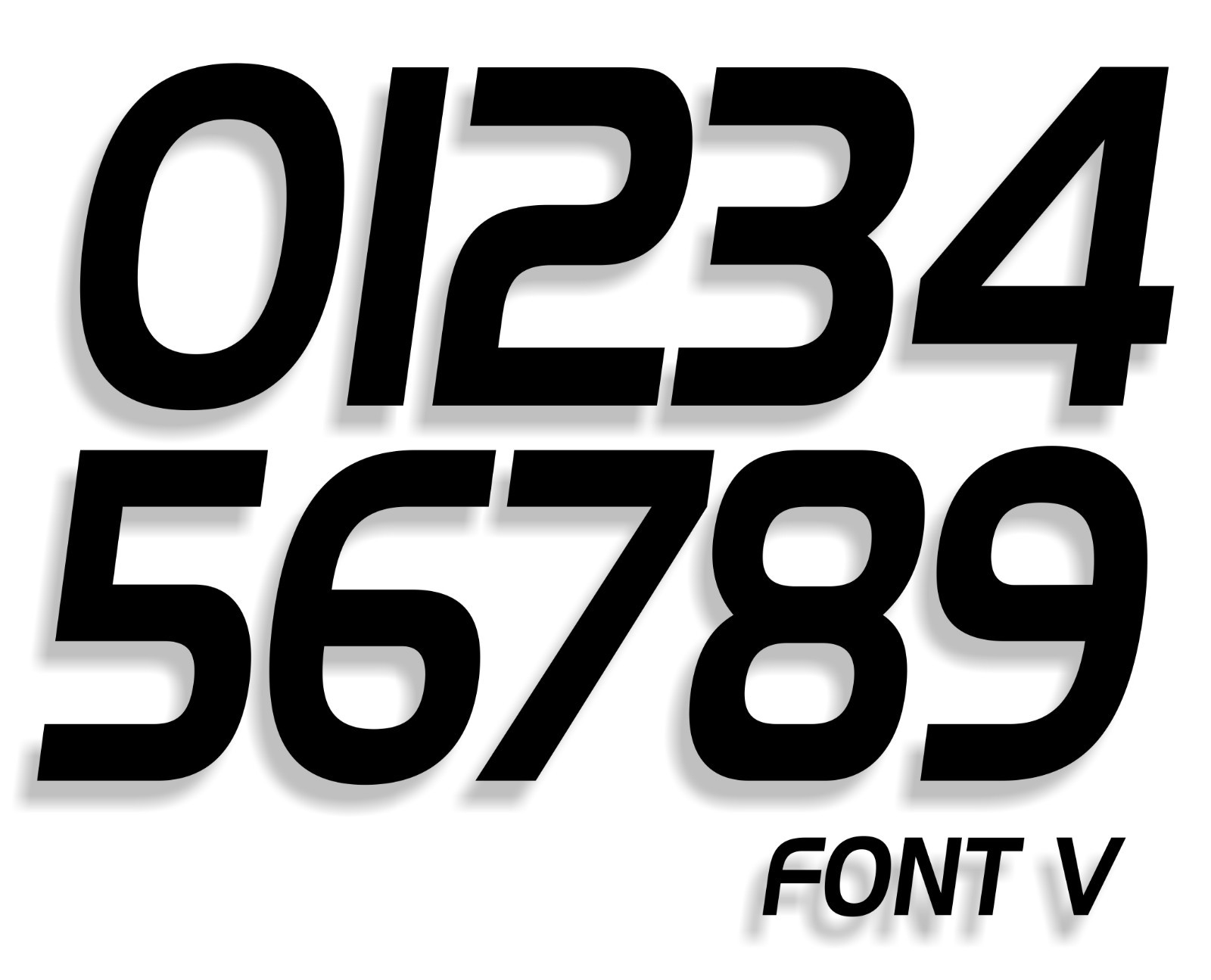 Dirt Bike Number Plate Decals **SET OF 3** Stickers MX ATV Motocross Go Kart BMX