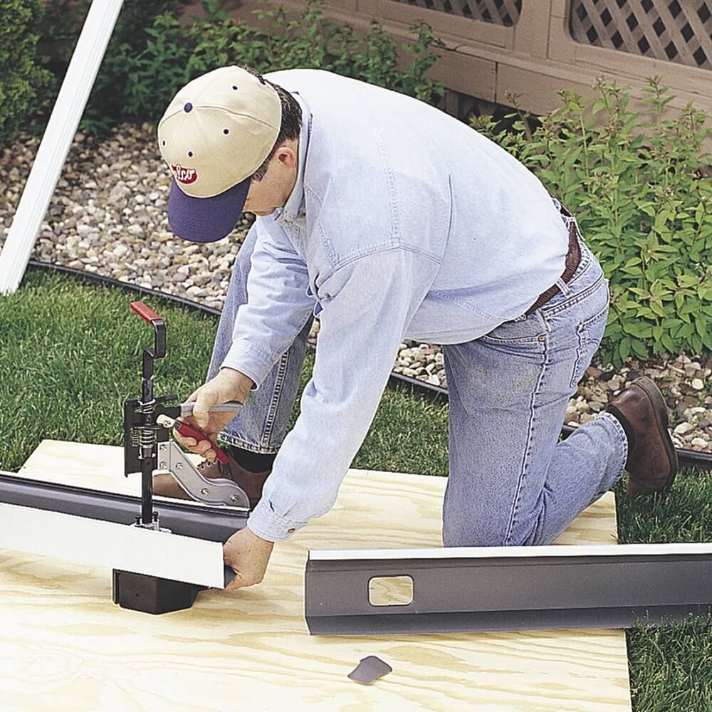 Malco Gutter Outlet Punch Incudes 2" x 3" Standard Rectangular Die Set