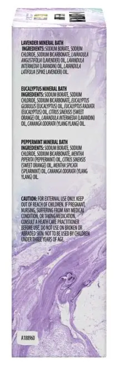 Aura Cacia Aromatherapy Mineral Bath Kit: Lavender, Peppermint, Eucalyptus