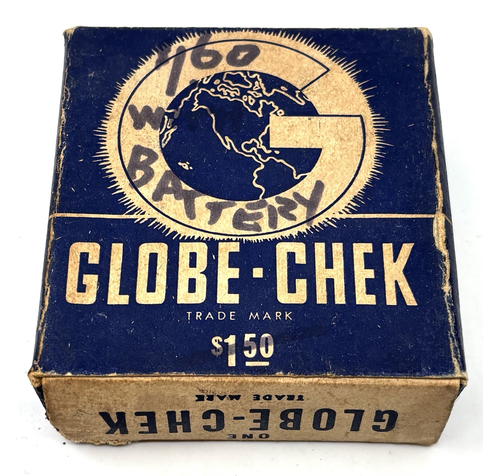 VINTAGE GLOBE CHEK FLASH BULB CHECKER IN BOX with BULB Electronics UNTESTED
