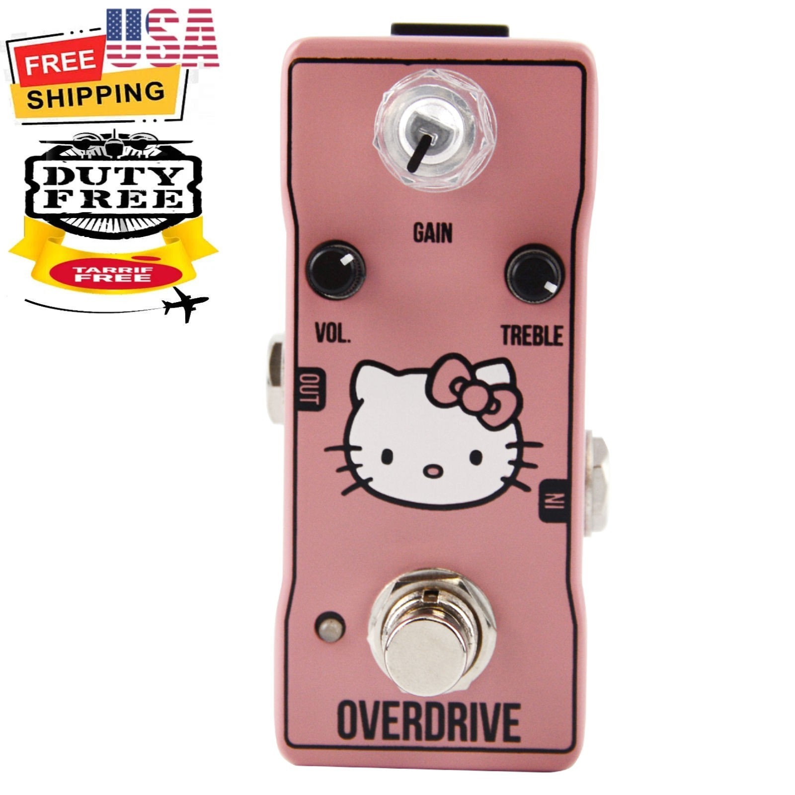 Circle Of Tone Overdrive Kitty Series 4 Guitar or Bass FX Pedal GAIN/VOL/TREBLE