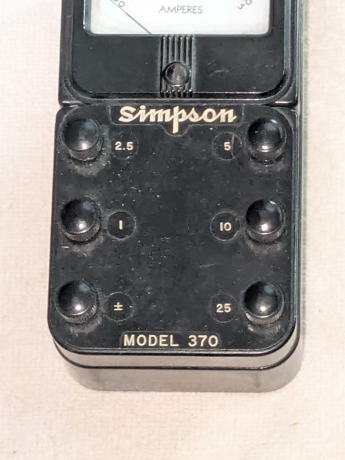 Vintage SIMPSON MODEL 370 Alternating Current Amperes