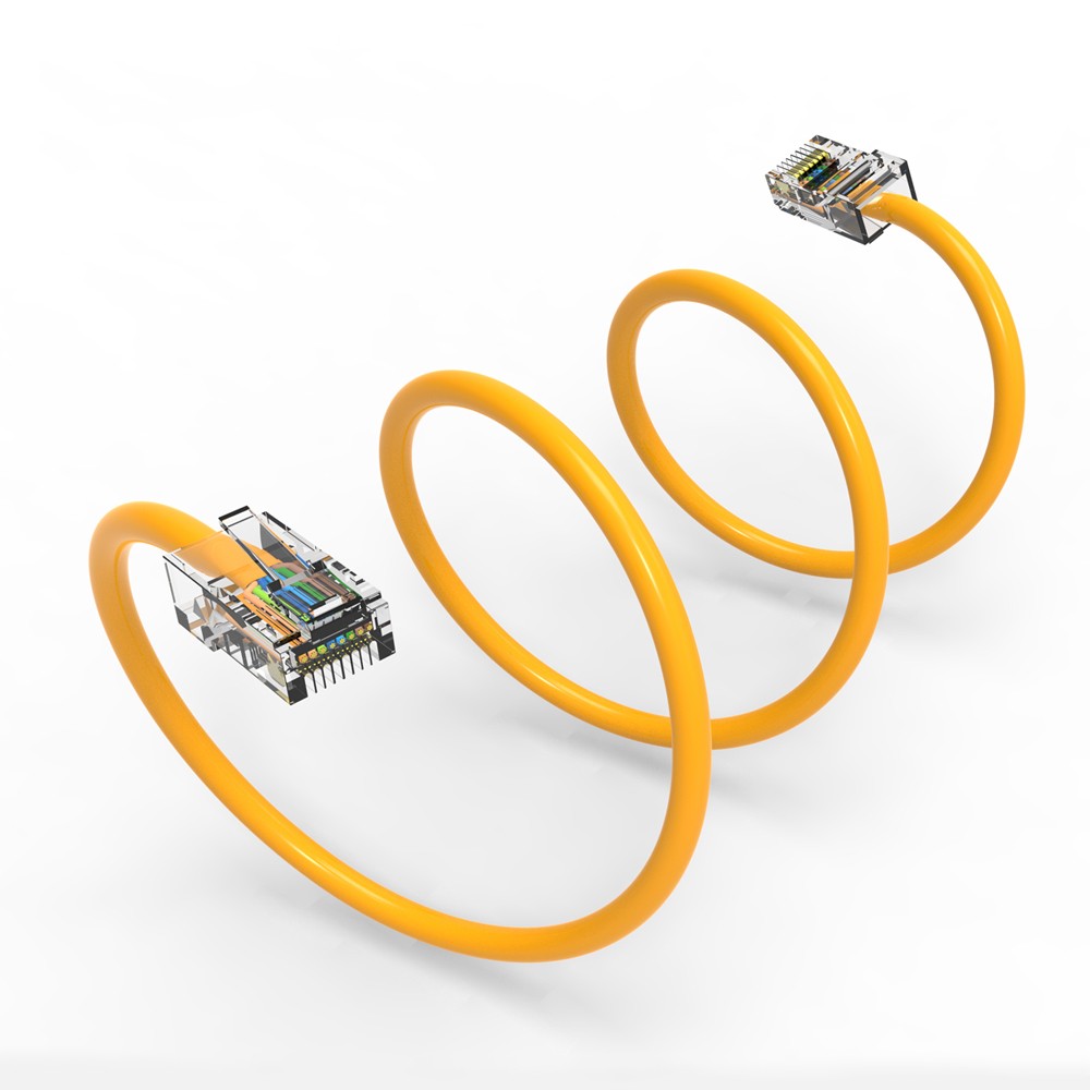 5Ft CAT6 UTP Ethernet Network Non Booted Cable Yellow