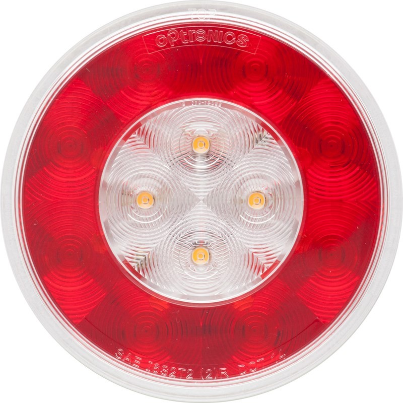 Stop Tail Turn Back Up LED 4" Round