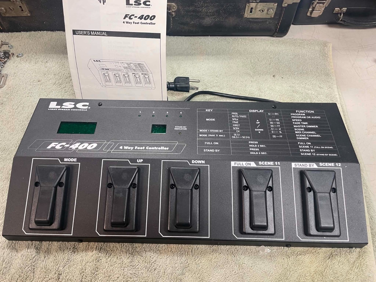 LSC FC-400 4 Way Stage Lighting Foot Controller 4 Channel Foot Control