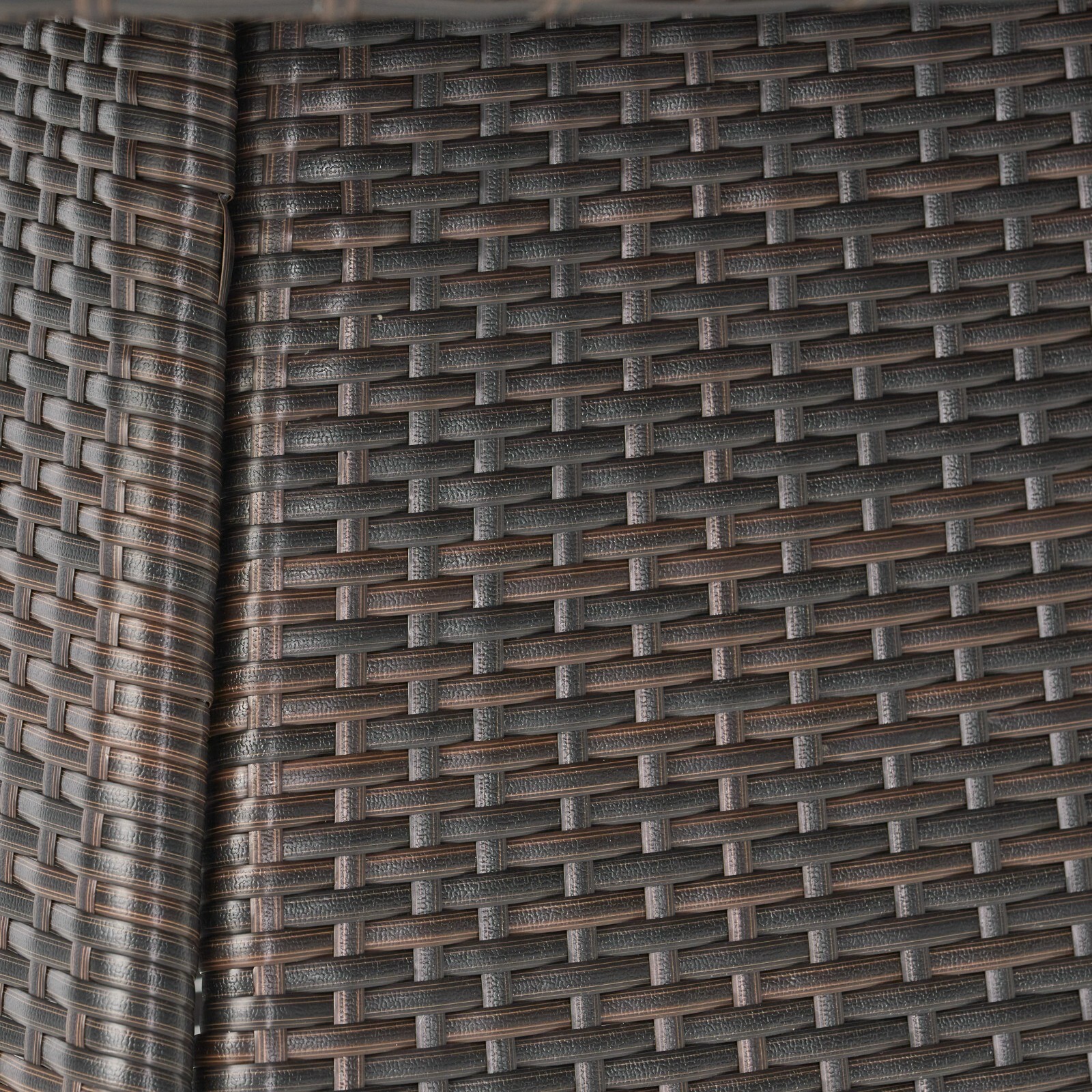 Kanza Outdoor Brown Wicker Round Dining Table