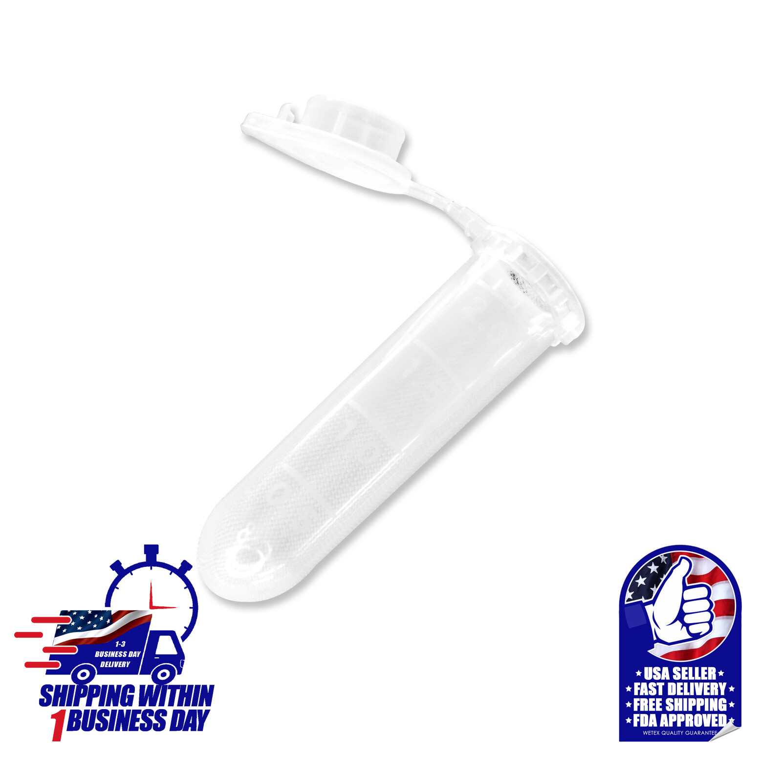 CONICAL MICROCENTRIFUGE TUBES: 0.5ML/1.5ML/2ML, LOCK CAP, DNASE & RNASE FREE