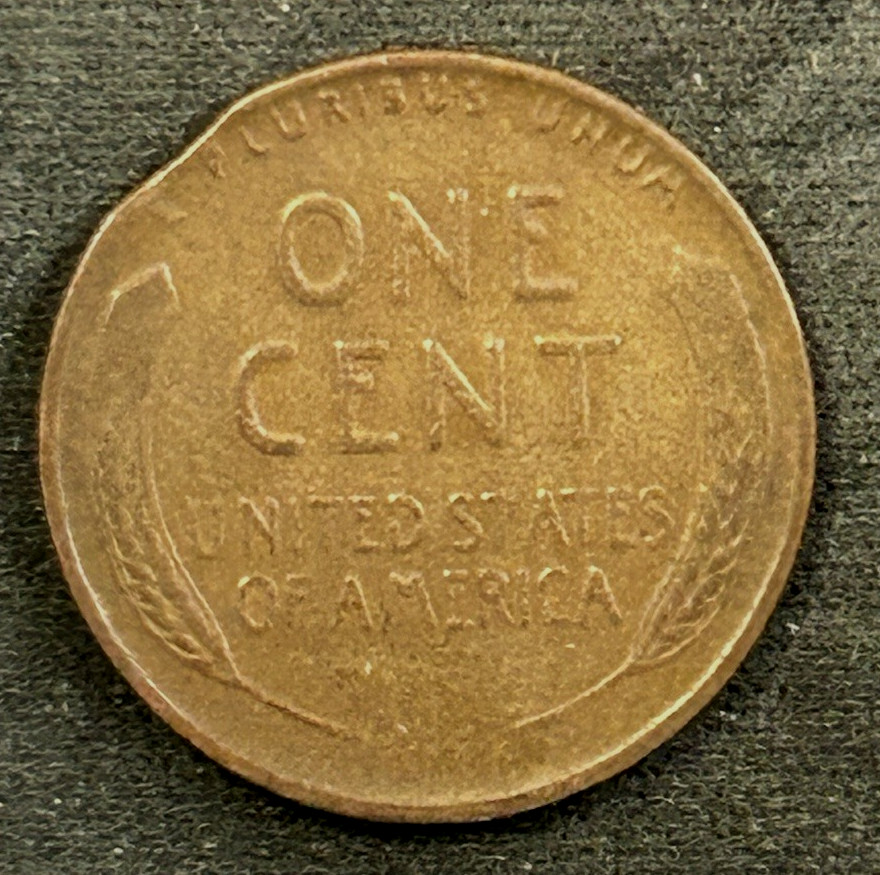 1944 P Penny Clipped Planchet