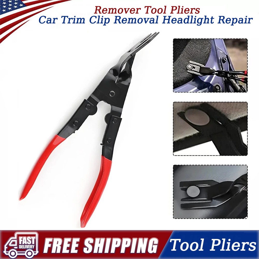 Car Trim Clip Removal Headlight Repair Door Panel Retainer Remover Tool Pliers