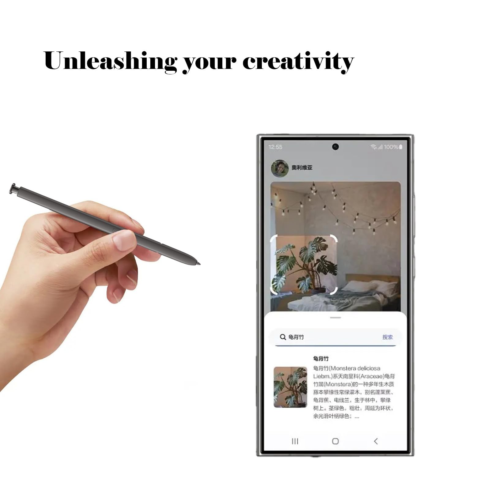 Galaxy S24 Ultra Stylus Pen WithoutBluetooth Replacement for Dark Gray