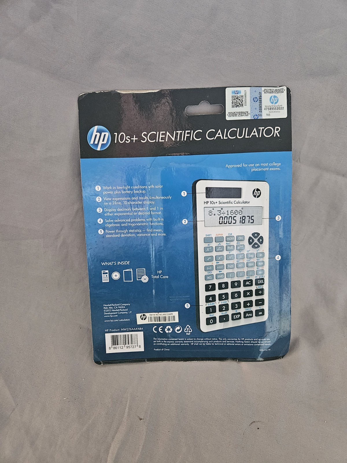 hp 10s scientific calculator