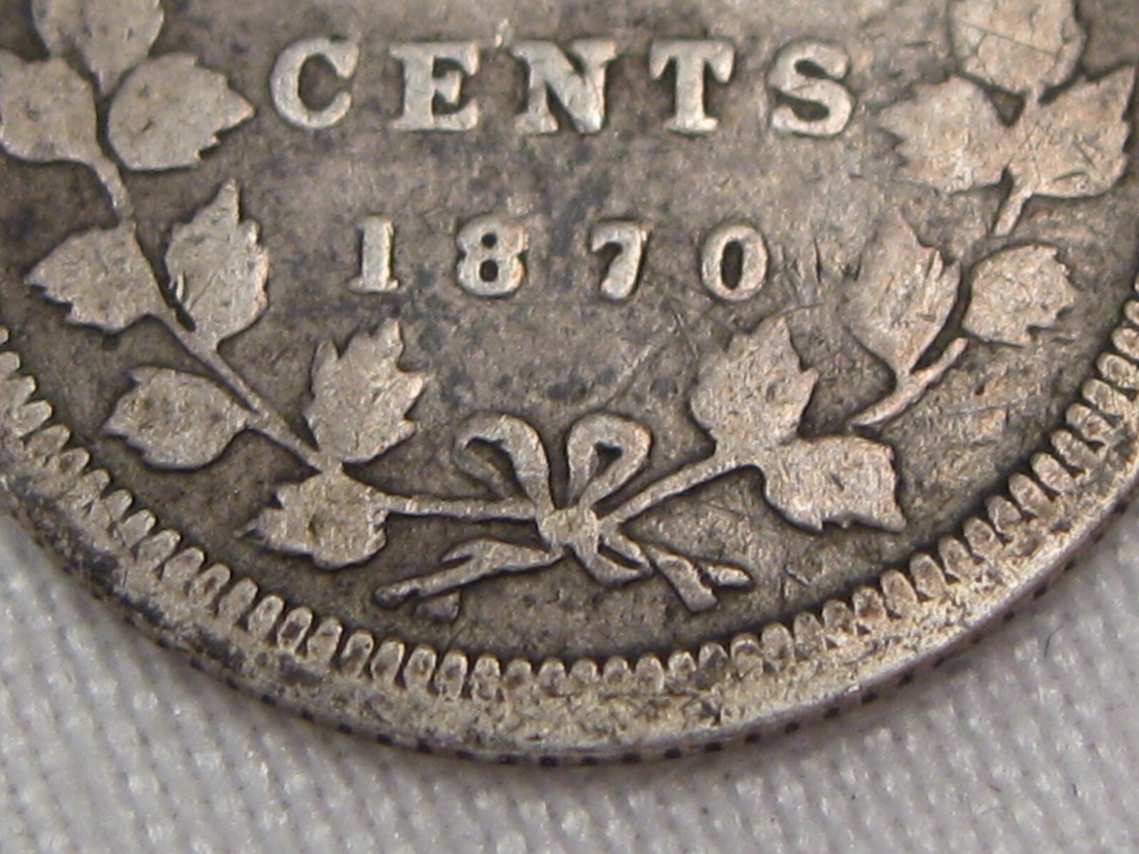 1870 Silver 5¢ Five Cent CANADA. #11