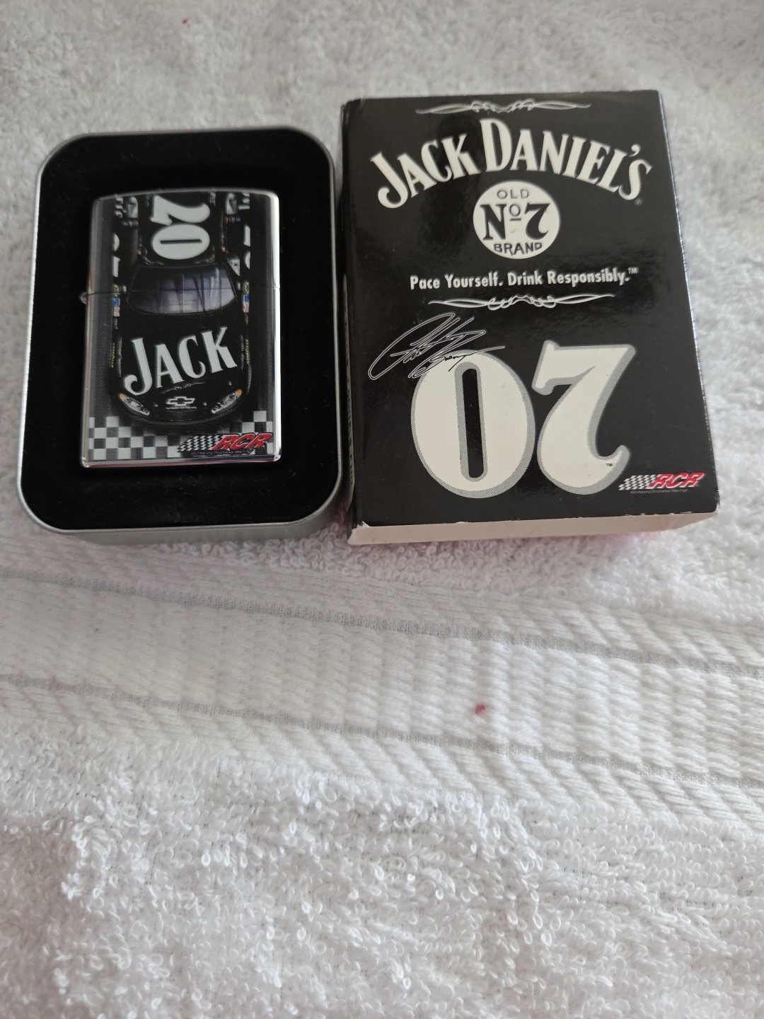 Zippo Jack Daniel's Fin Line No. 7 High Polish Chrome 24231 New Motorsports