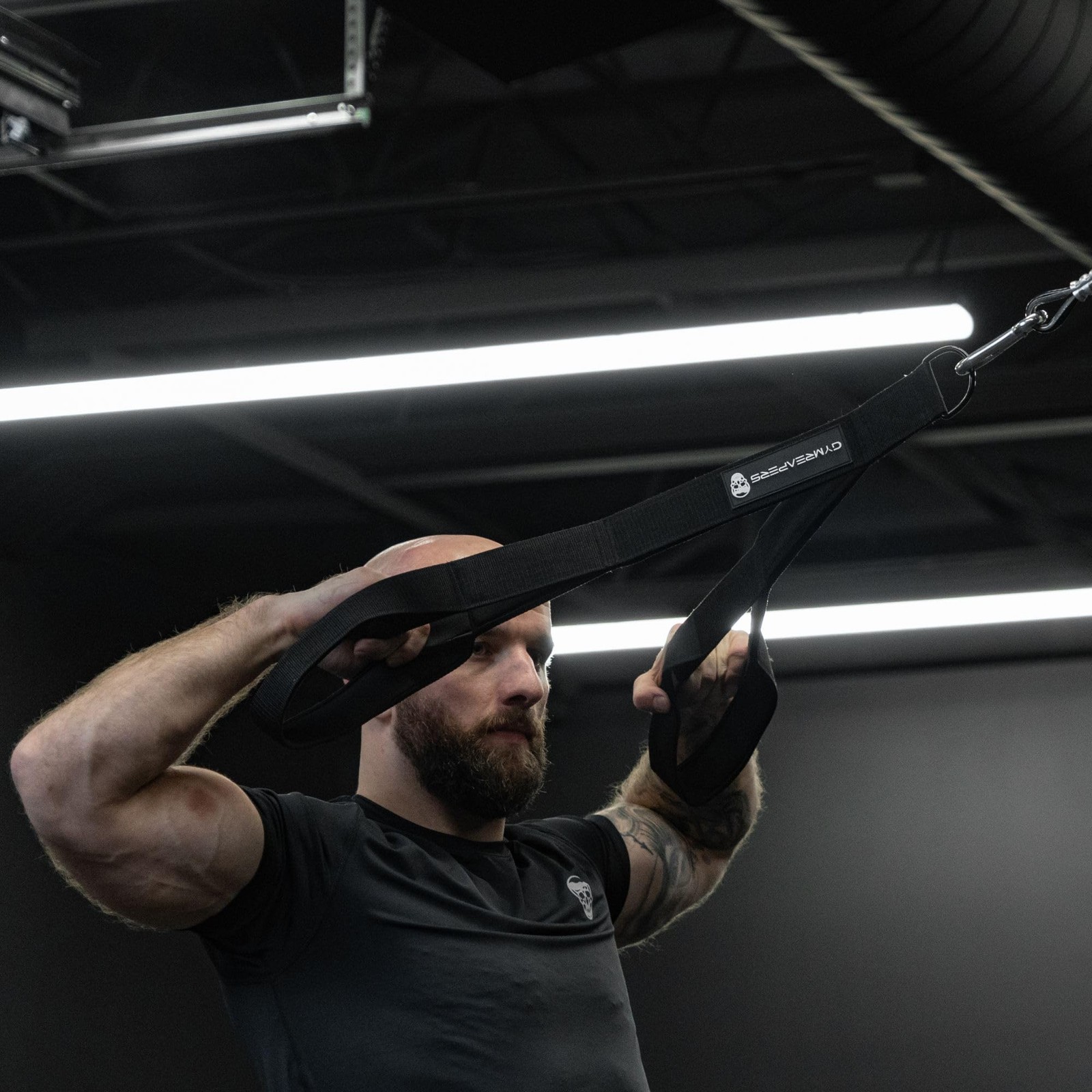 Gymreapers Tricep Rope Cable Attachment - Multi-Workout Tricep Pull Down Cable A