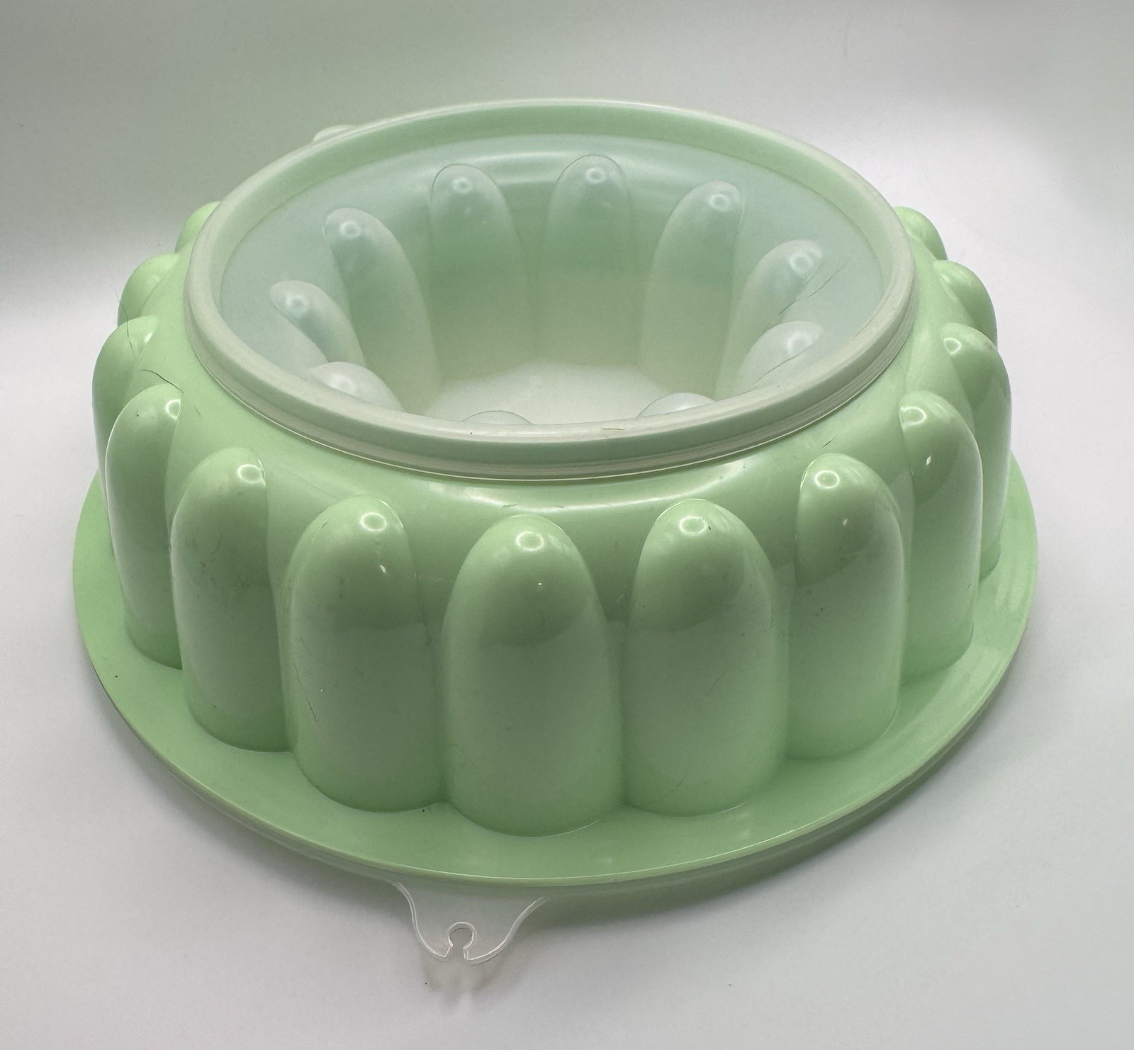 Vintage Tupperware 3 Piece 9” Jello Mold - Mint Green Color Model# 1202-2