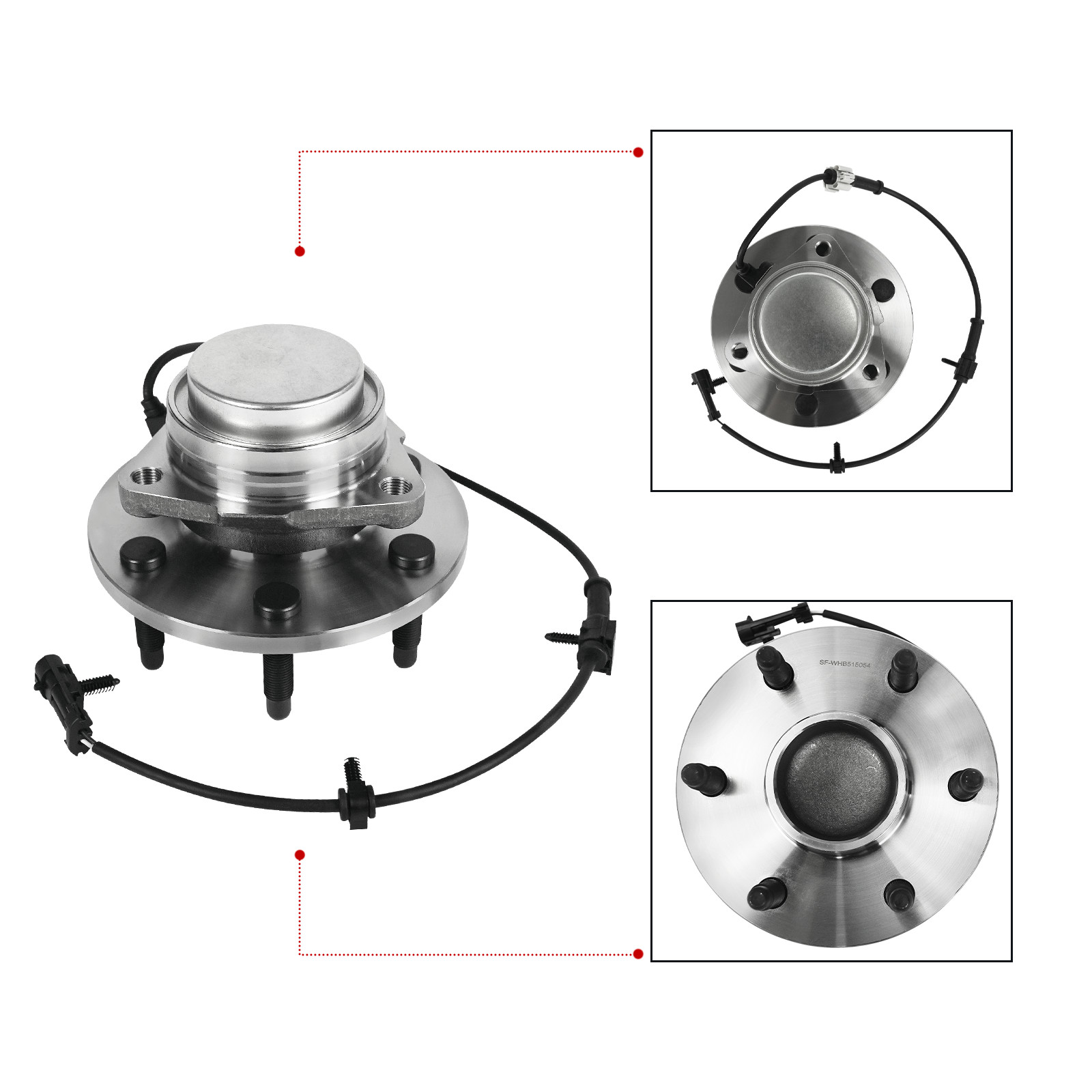 Front Wheel Hub Bearing for Silverado Suburban Sierra 1500 Tahoe GMC Yukon 2WD